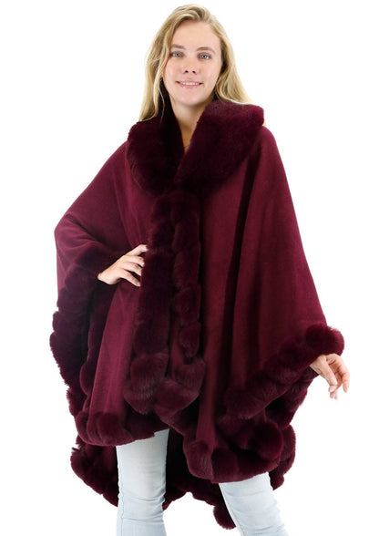 SOLID COLOR FUR SHAWL SW3719-1 (3PC)