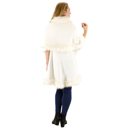 FUR DOUBLE LAYER PONCHO SH920(6PC)