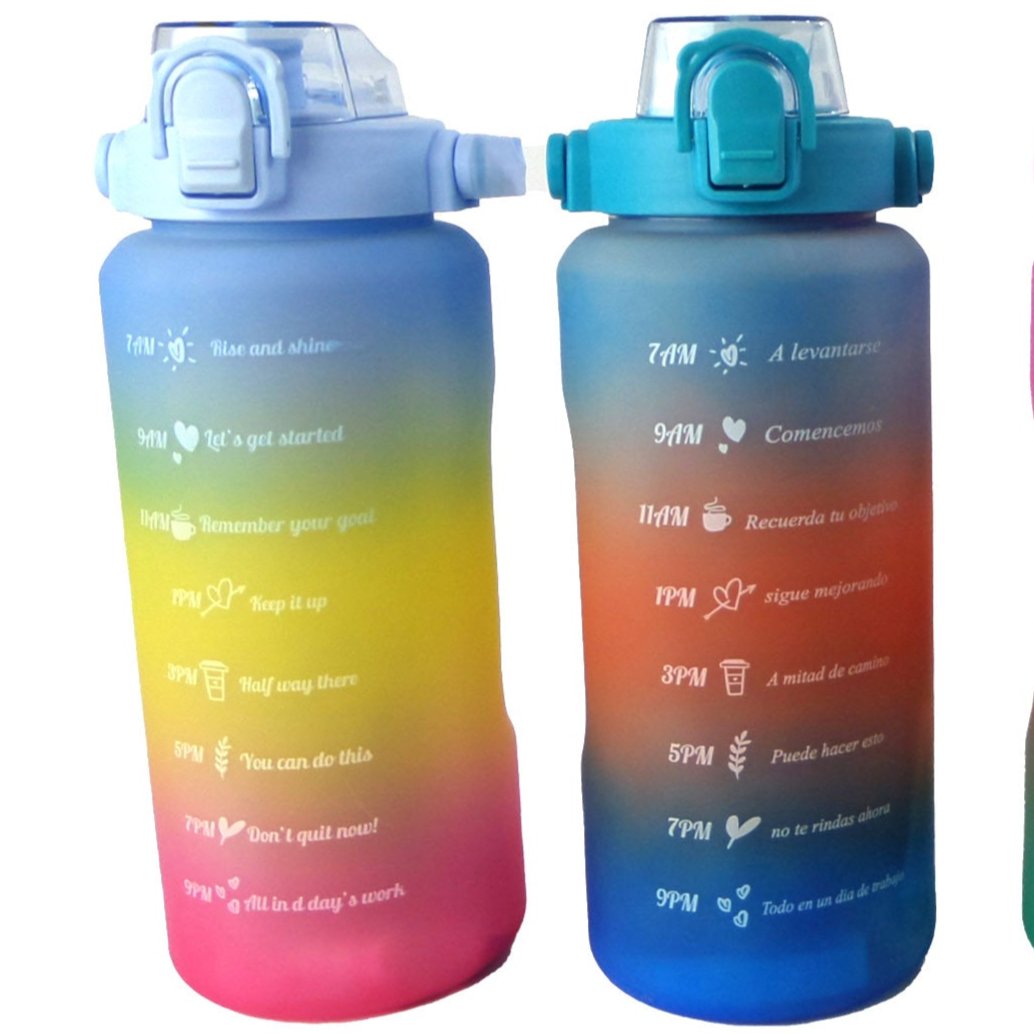 MOTIVATIONAL FITNESS SPORTS WATER BOTTLE 3 SETS 3630-8 (12)