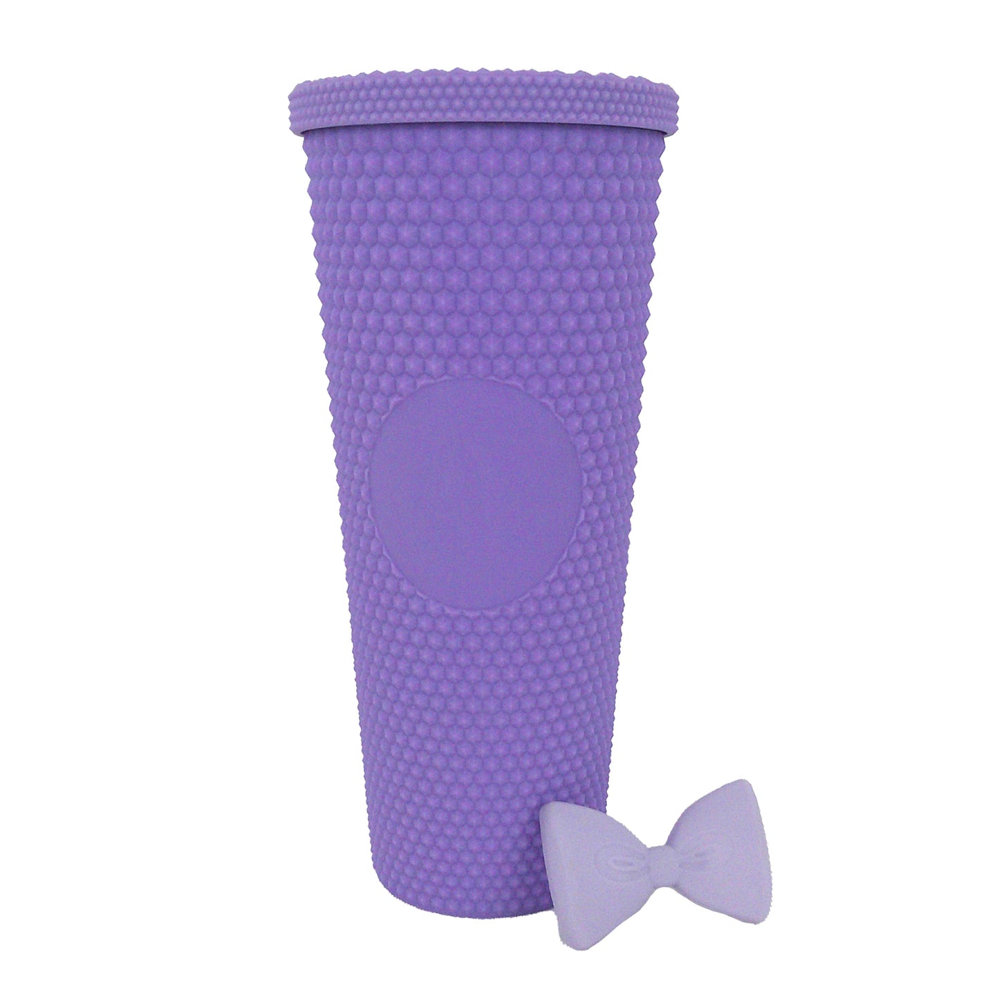 STUDDED MATTE VENTI TUMBLER WITH STRAW 3731-19 (5PC)