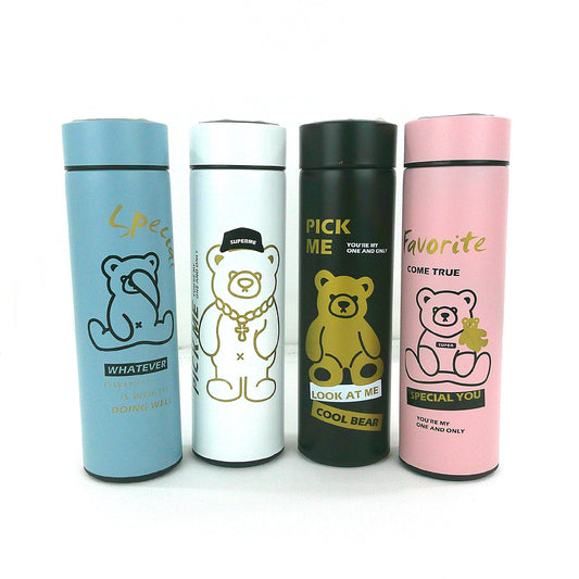 LED TEMPERATURE DISPLAY BEAR CARTOON TUMBLER 3803-3 (4PC)