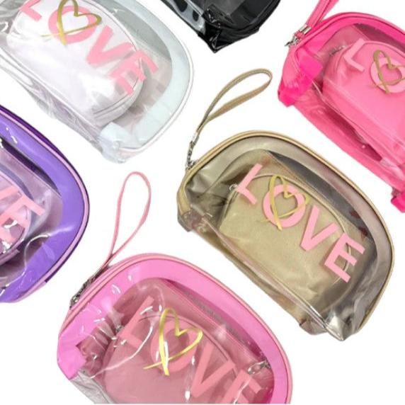 CLEAR LOVE POUCH SET MK4226-11 (12PC)