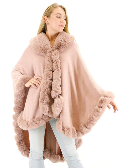 SOLID COLOR FUR SHAWL SW3719-1 (3PC)