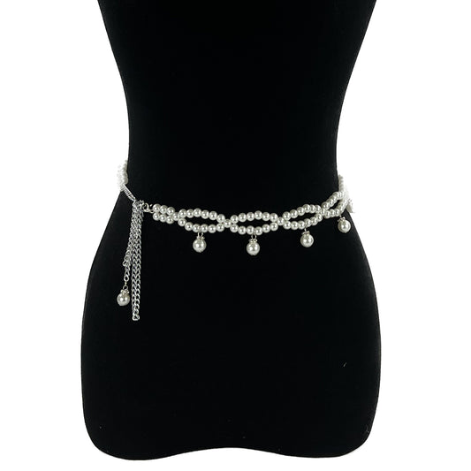 PEARL INFINITY PATTERN CHAIN BELT 0506-18 (4PC)