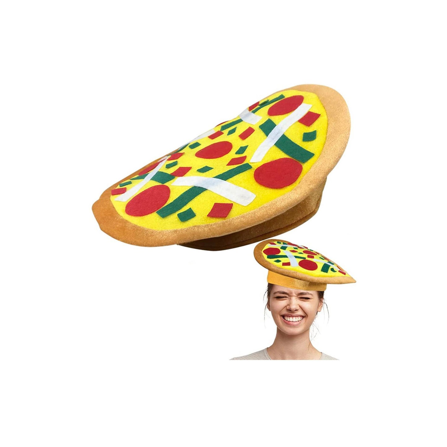 FUNNY PIZZA COSTUME PARTY HAT SS3318-24 (12PC)