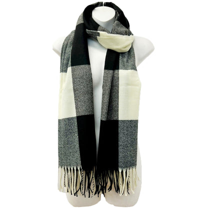 CASHMERE FEEL CHECK PATTERN SCARVES SCF1026-1 (6PC)