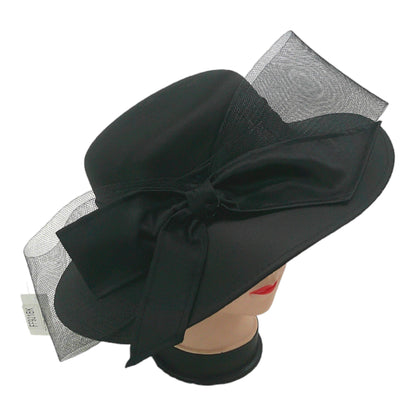 WOMEN'S KENTUCKY CHURCH DERBY SATIN HAT FF921 (4PC)