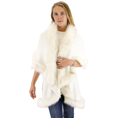 FUR DOUBLE LAYER PONCHO SH920(6PC)