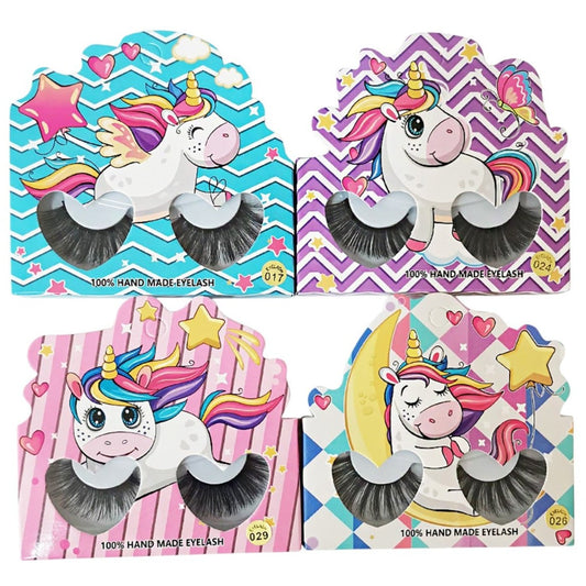 UNICORN FAKE EYELASHES EL2625-35 (12PC)