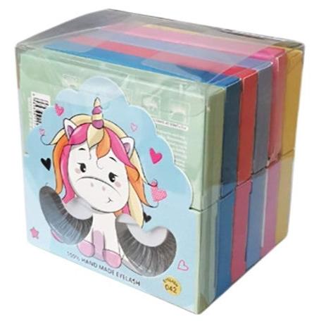 UNICORN FAKE EYELASHES EL2625-37 (12PC)