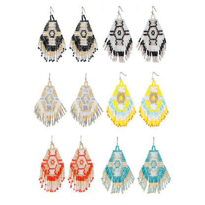 FRINGE BEAD EARRING ER2829-39 (12PC)