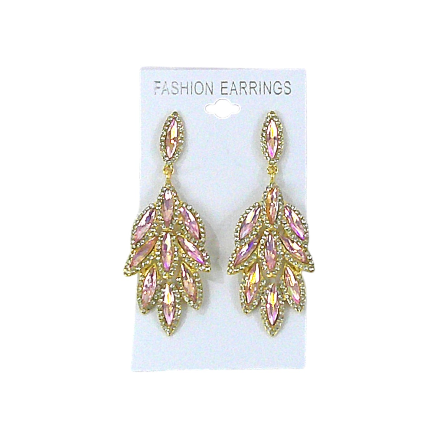 MARQUISE CRYSTAL DROP BRIDAL EARRING 4312-12 (12PC)