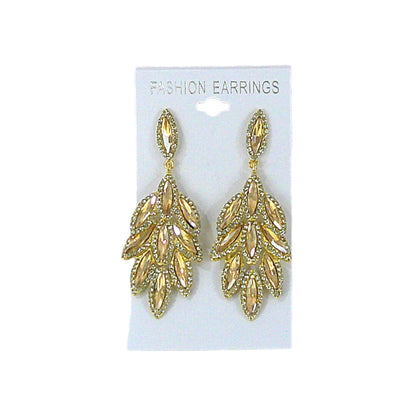 MARQUISE CRYSTAL DROP BRIDAL EARRING 4312-12 (12PC)