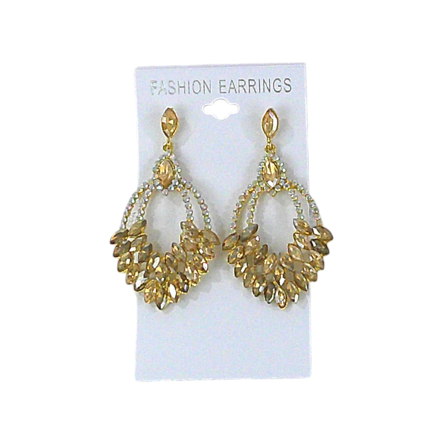 CRYSTAL CHANDELIER DROP BRIDAL EARRING 4312-14 (12PC)