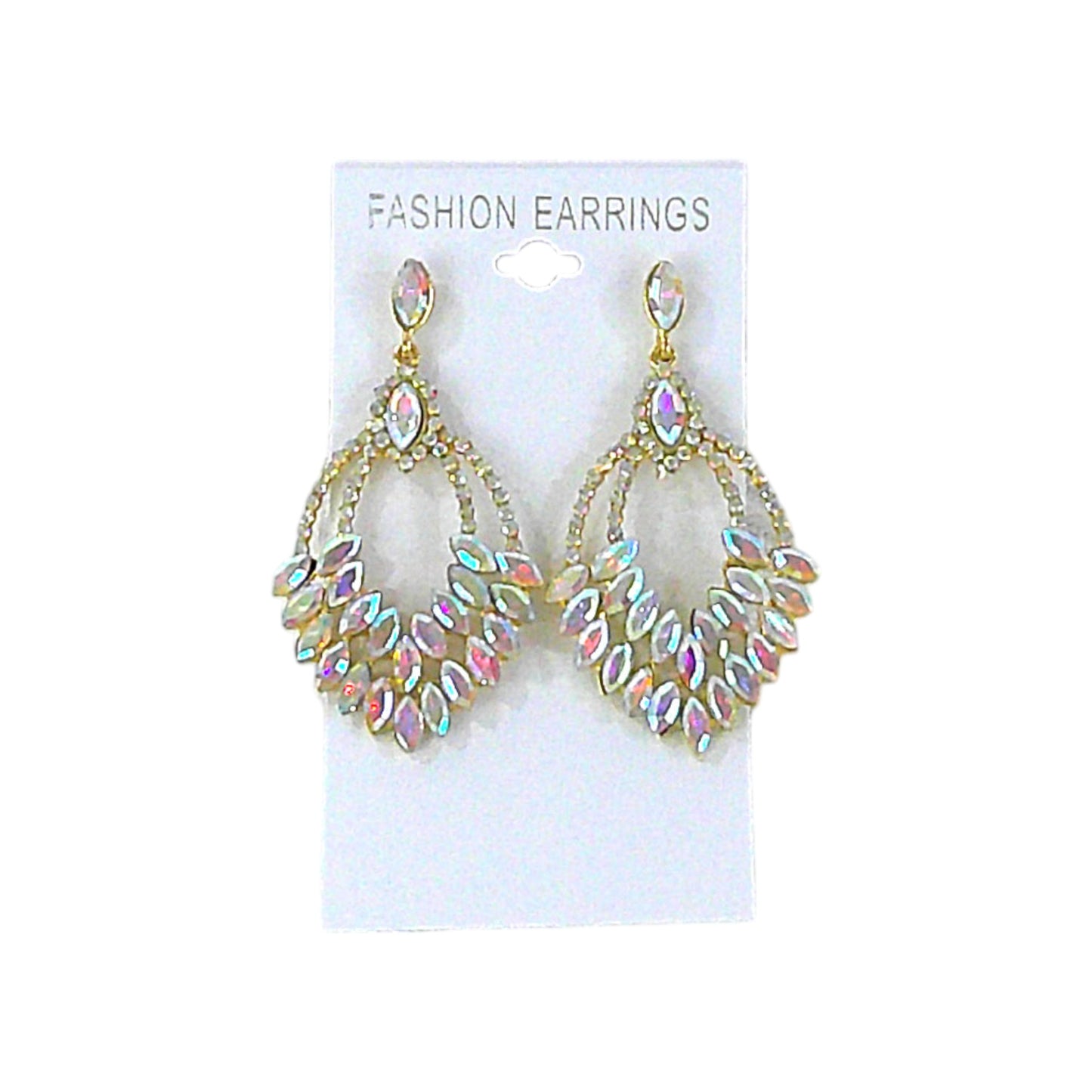 CRYSTAL CHANDELIER DROP BRIDAL EARRING 4312-14 (12PC)