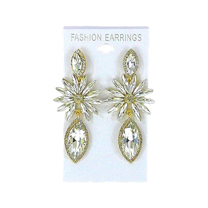 MARQUISE CRYSTAL DROP BRIDAL EARRING 4312-15 (10PC)