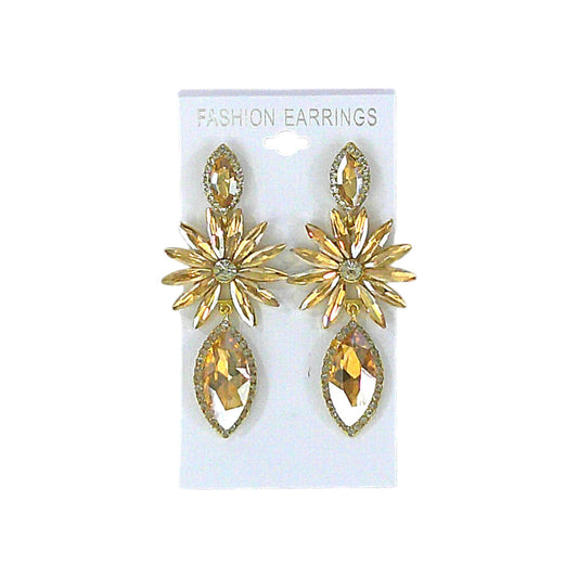 MARQUISE CRYSTAL DROP BRIDAL EARRING 4312-15 (10PC)