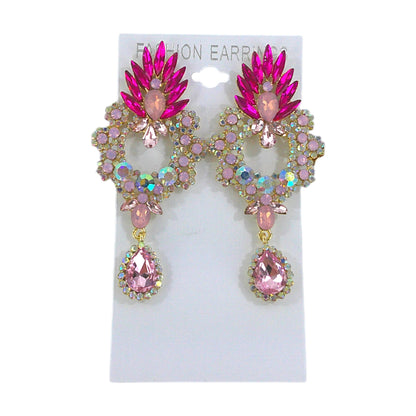 PEAR CRYSTAL DROP BRIDAL EARRING 4312-18 (12PC)