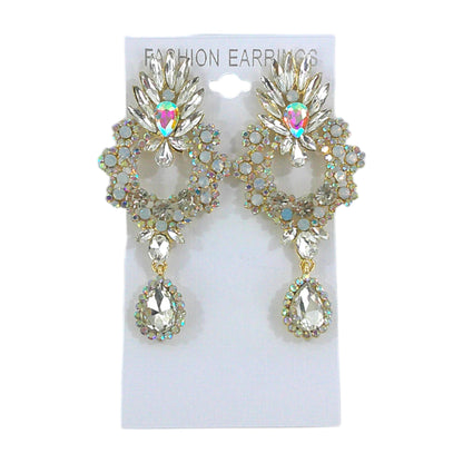 PEAR CRYSTAL DROP BRIDAL EARRING 4312-18 (12PC)