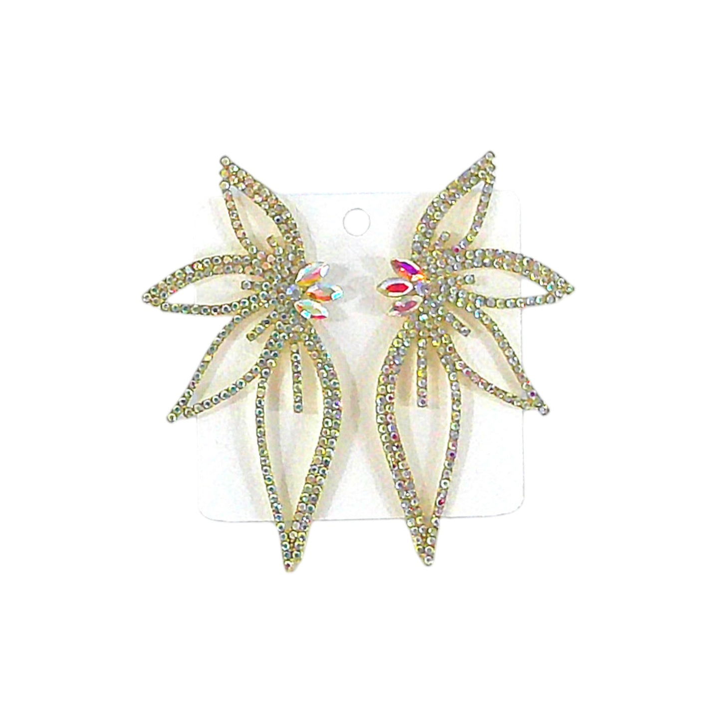 RHINESTONE WING BRIDAL EARRING ER4312-8 (12PC)