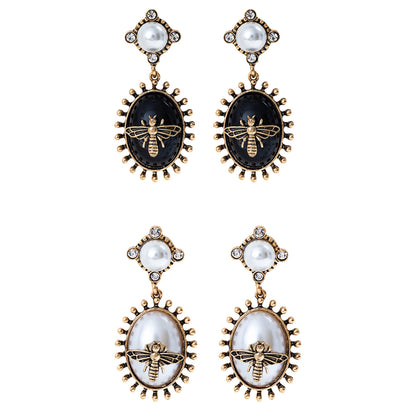 OVAL BEE EARRING 904-31 (12PC)