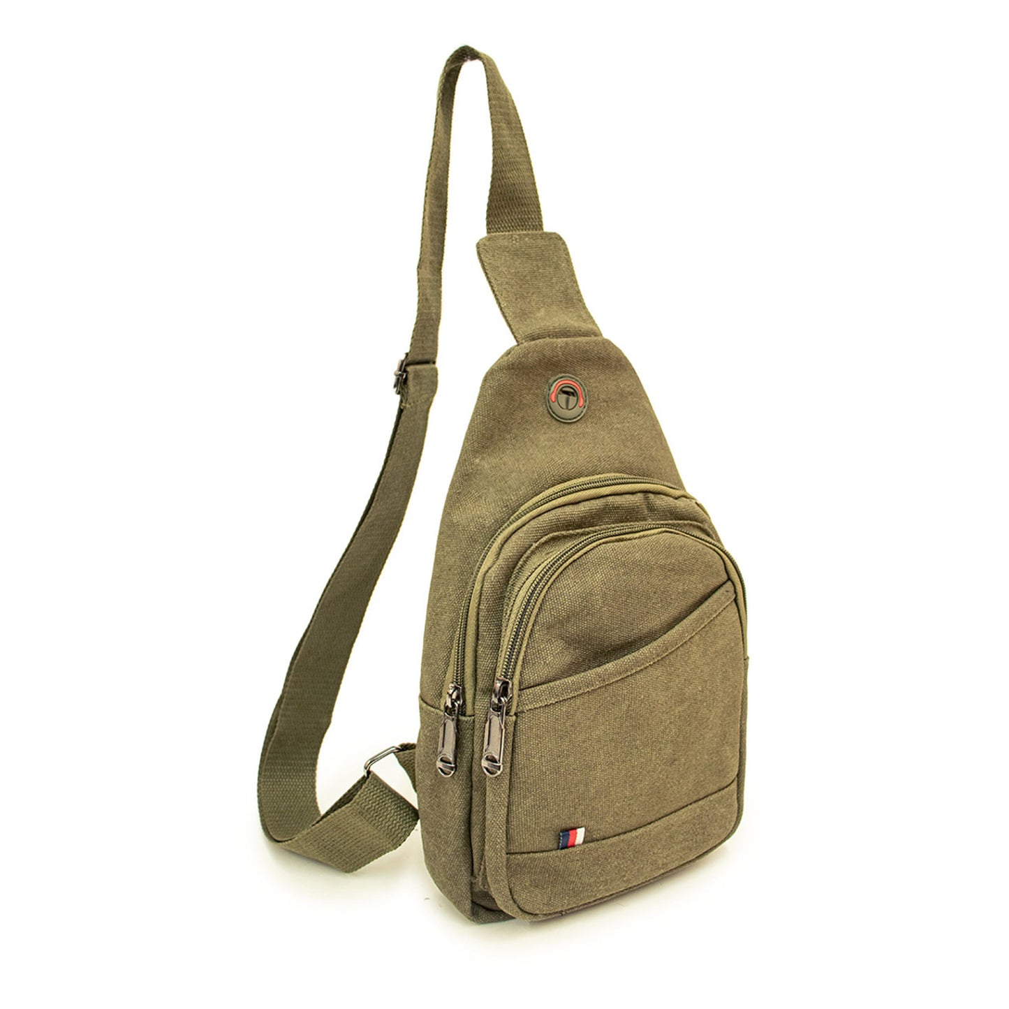 CANVAS CROSSBODY SLING BAG 1863 (6PC)