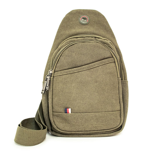 CANVAS CROSSBODY SLING BAG 1863 (6PC)