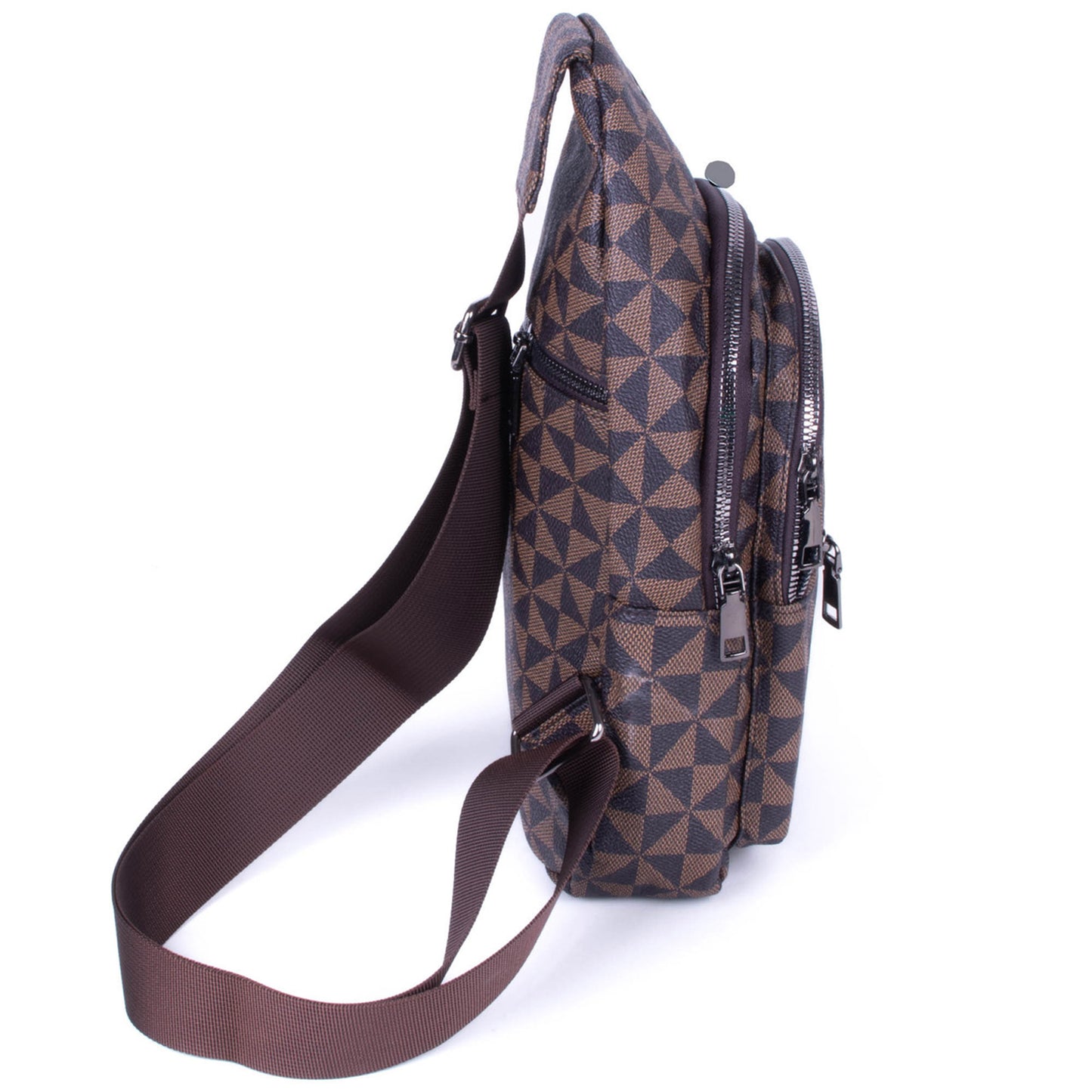 PU MONOGRAM PATTERN CROSSBODY SLING BAG 1876 (6pc)