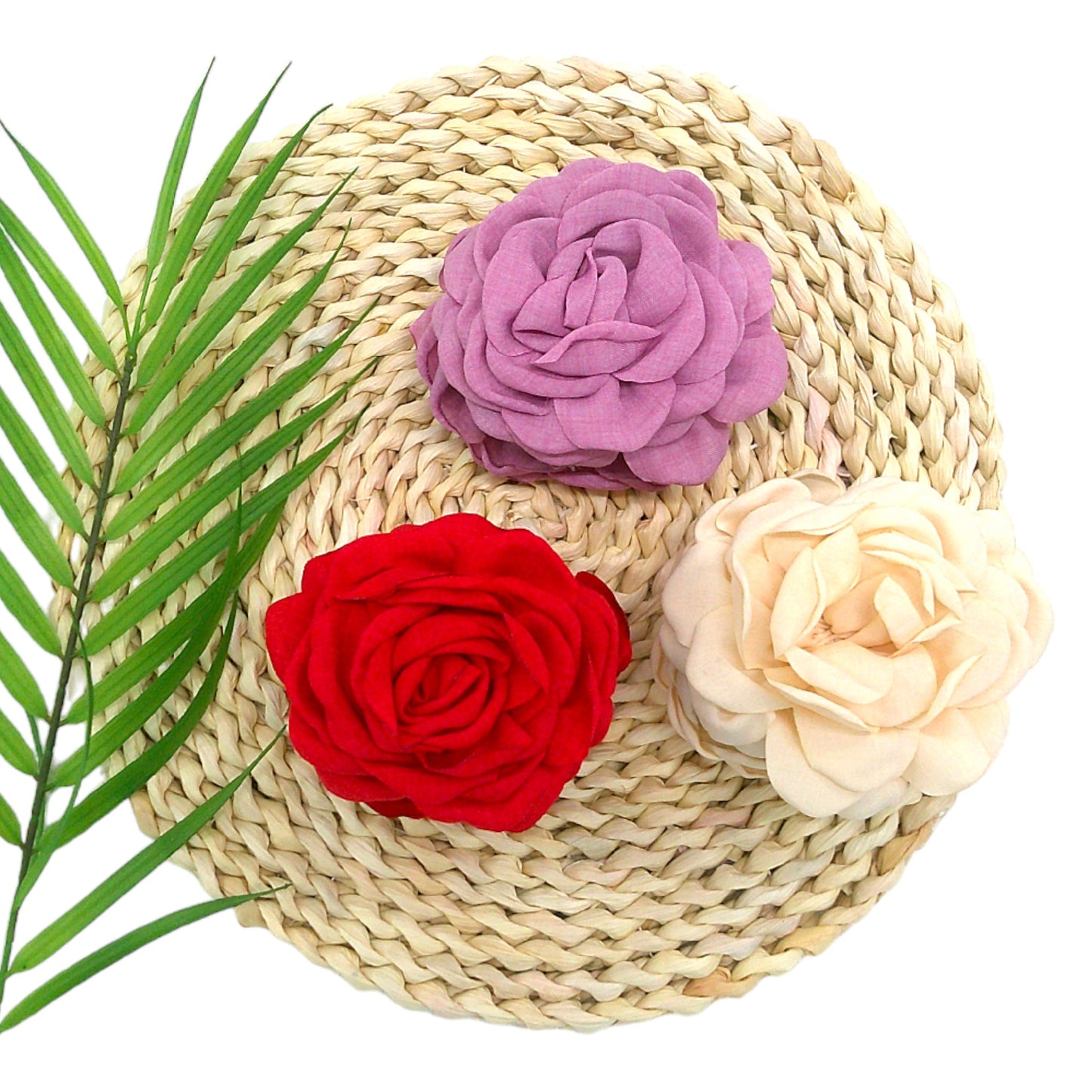 ROSE FLOWER HAIR CLIP 4318-1 (6PC)