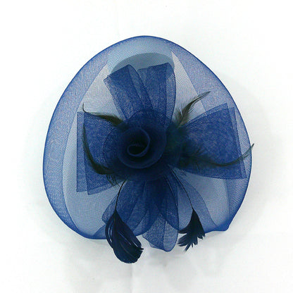 KENTUCKY DERBY & TEA PARTY FLOWER FEATHER HAT FF805 (6PC)