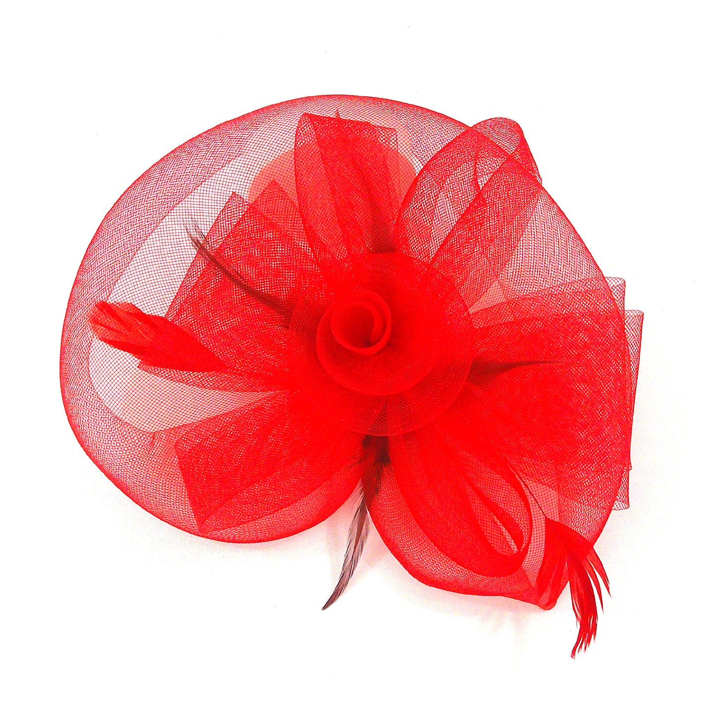 KENTUCKY DERBY & TEA PARTY FLOWER FEATHER HAT FF805 (6PC)