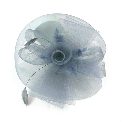 KENTUCKY DERBY & TEA PARTY FLOWER FEATHER HAT FF805 (6PC)