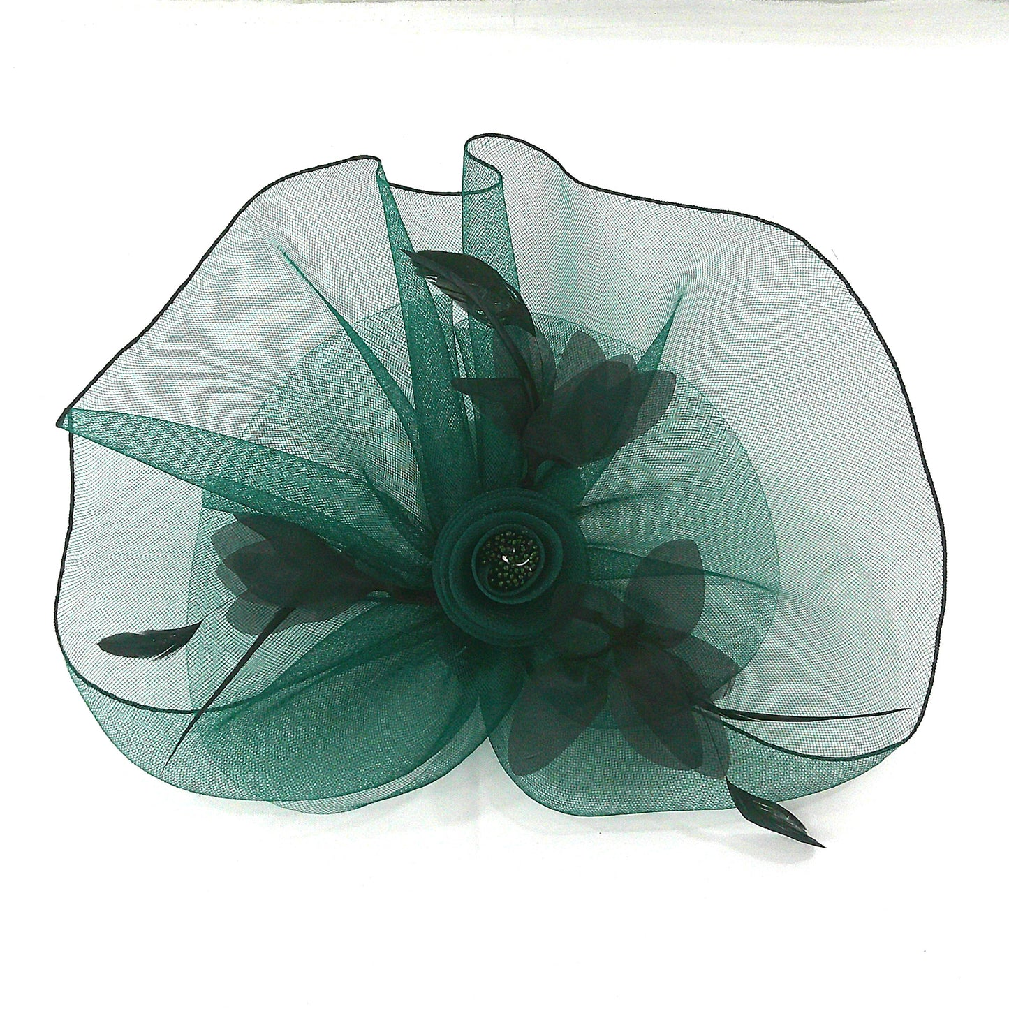 KENTUCKY DERBY & TEA PARTY FLOWER FEATHER HAT FF912 (4PC)