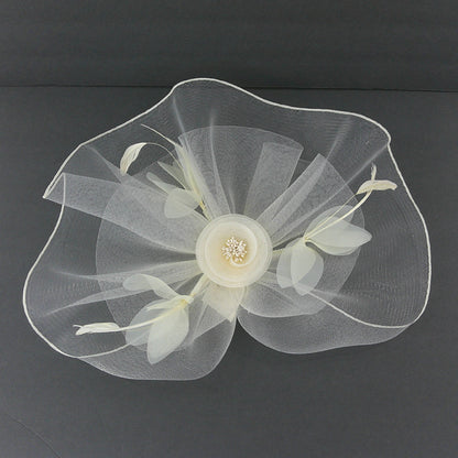 KENTUCKY DERBY & TEA PARTY FLOWER FEATHER HAT FF912 (4PC)