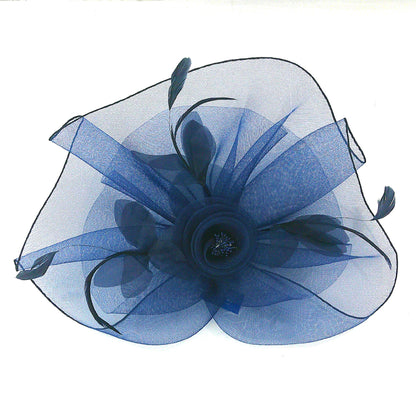 KENTUCKY DERBY & TEA PARTY FLOWER FEATHER HAT FF912 (4PC)