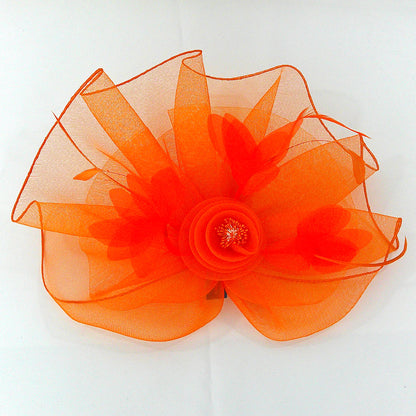 KENTUCKY DERBY & TEA PARTY FLOWER FEATHER HAT FF912 (4PC)