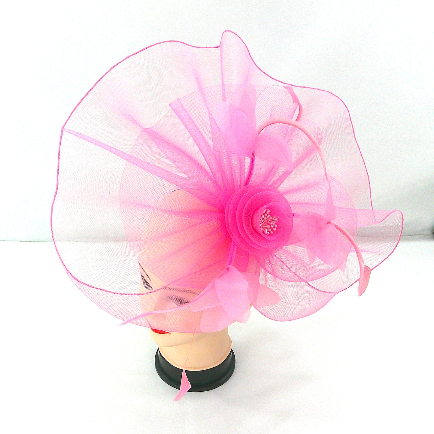 KENTUCKY DERBY & TEA PARTY FLOWER FEATHER HAT FF912 (4PC)