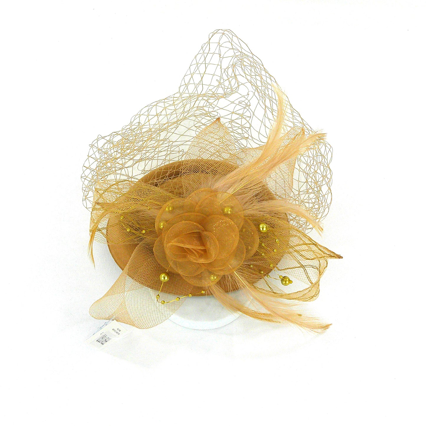 KENTUCKY DERBY & TEA PARTY FLOWER FEATHER HAT FF917 (6PC)