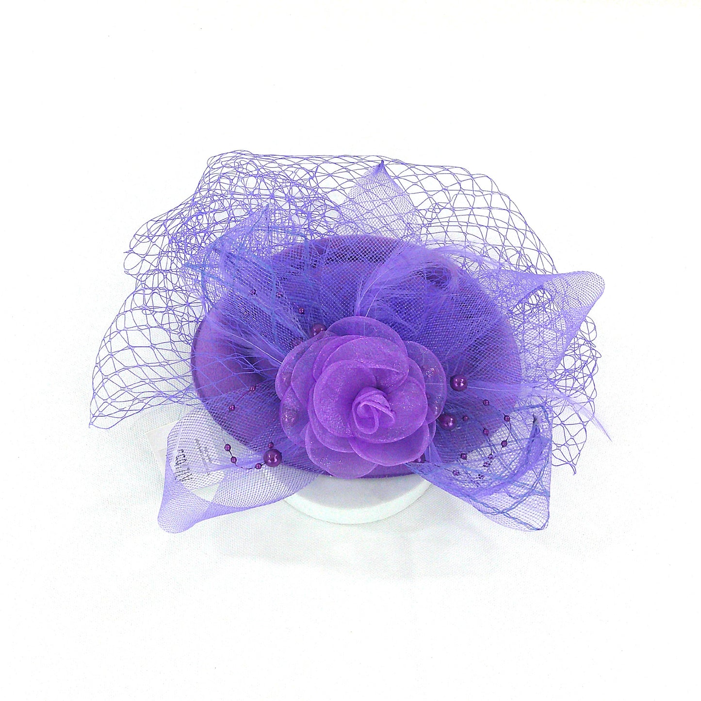 KENTUCKY DERBY & TEA PARTY FLOWER FEATHER HAT FF917 (6PC)