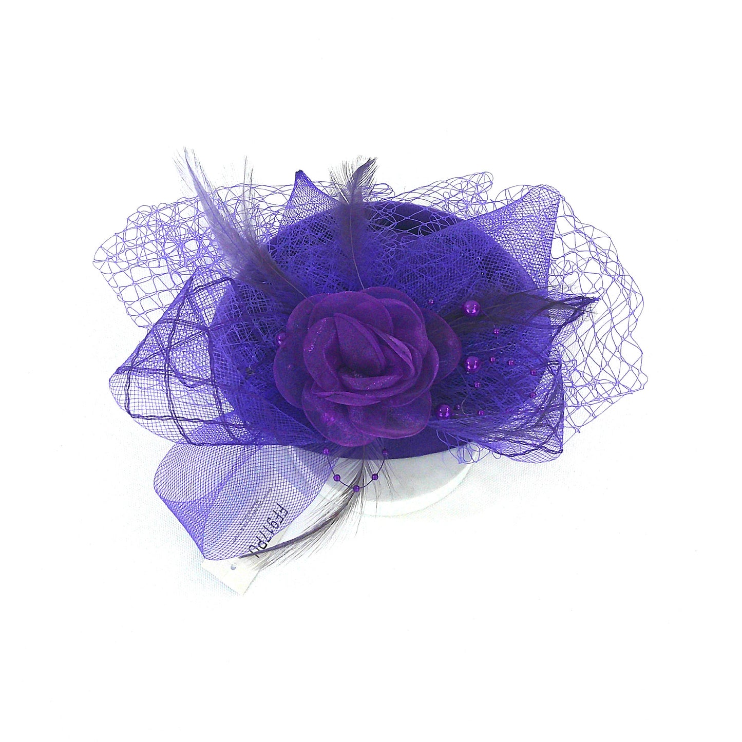 KENTUCKY DERBY & TEA PARTY FLOWER FEATHER HAT FF917 (6PC)