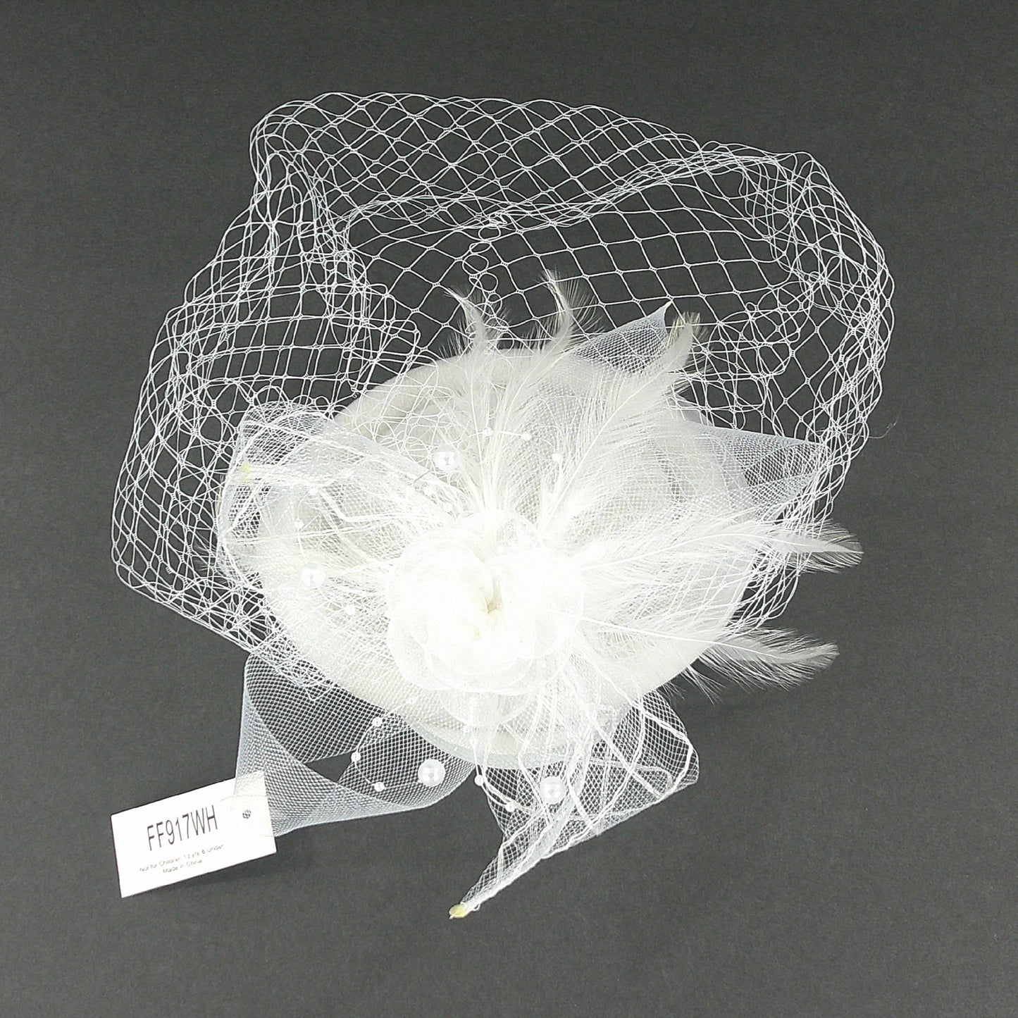 KENTUCKY DERBY & TEA PARTY FLOWER FEATHER HAT FF917 (6PC)