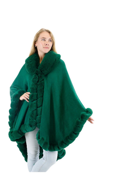 SOLID COLOR FUR SHAWL SW3719-1 (3PC)