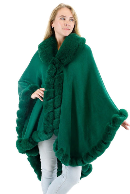 SOLID COLOR FUR SHAWL SW3719-1 (3PC)