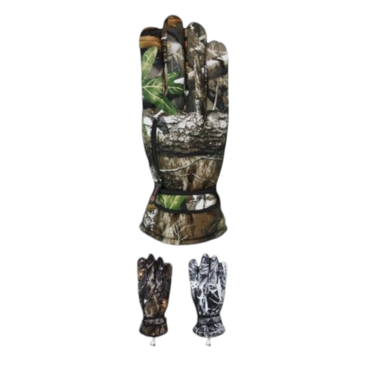 MEN'S WINTER CAMO FULL-FINGER GLOVES GL118 (12PAIR)