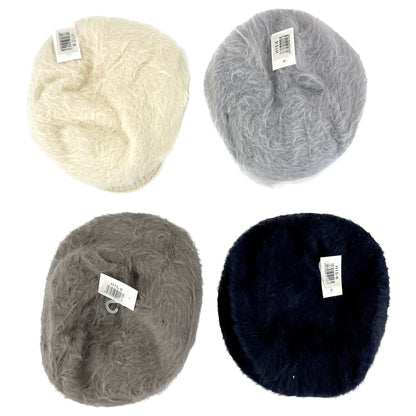 WOMEN'S FUR VISOR RIBBON KNITTED HAT H15-6 (12PC)