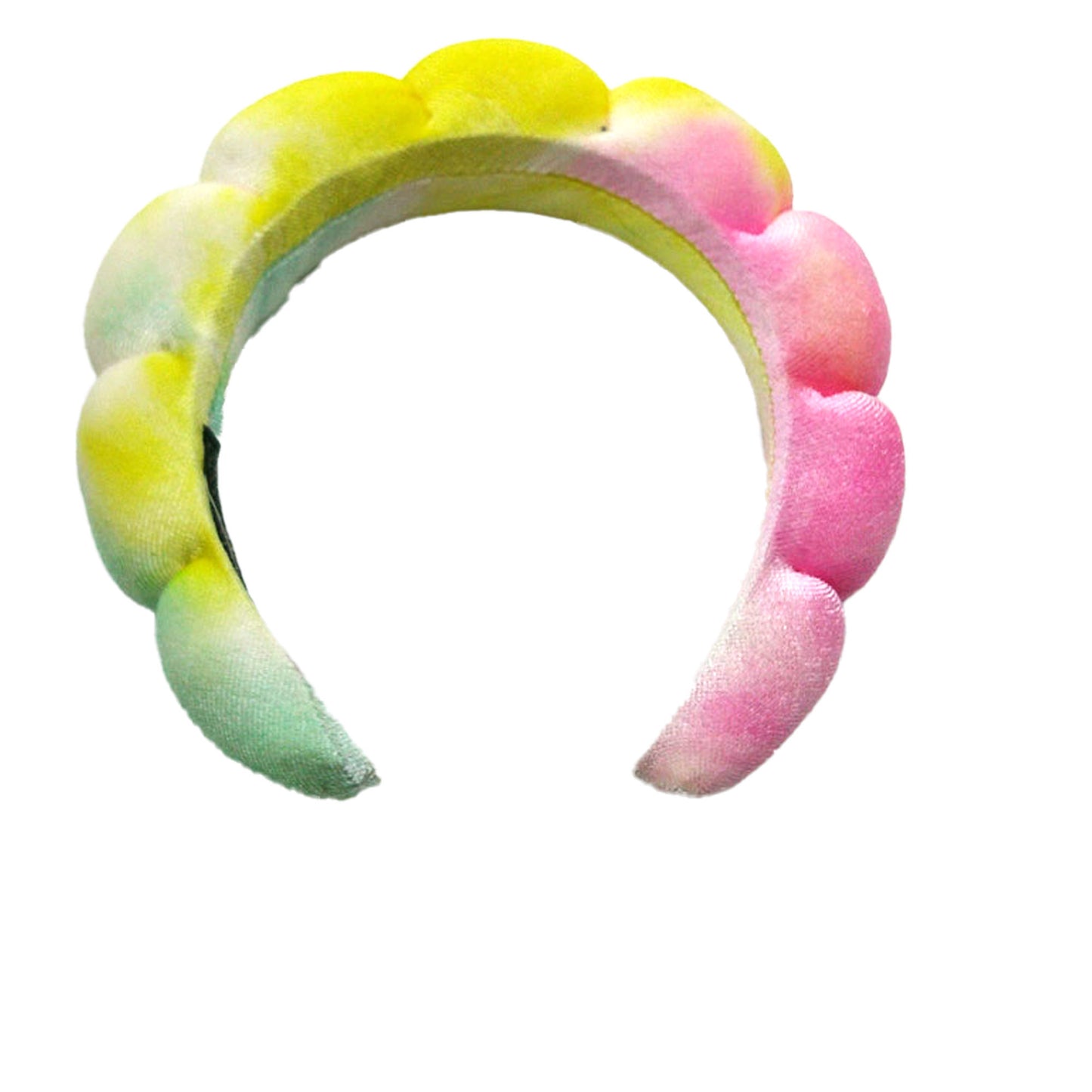 TIE DYE CROISSANT SPA HEADBAND HB1023-2 (12PC)