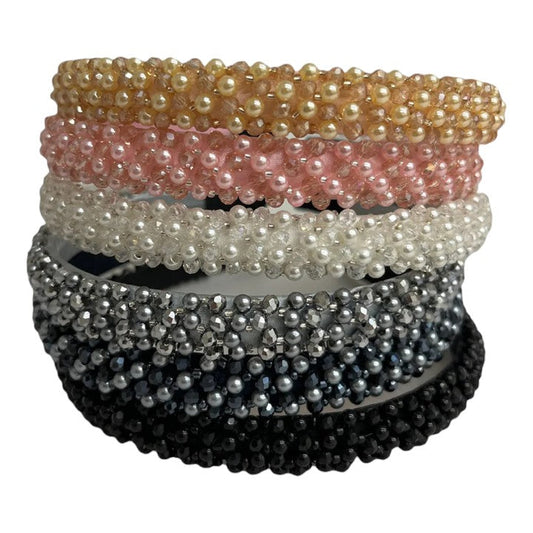 PEARL DECOR HEADBAND HB1015-1 (12PC)