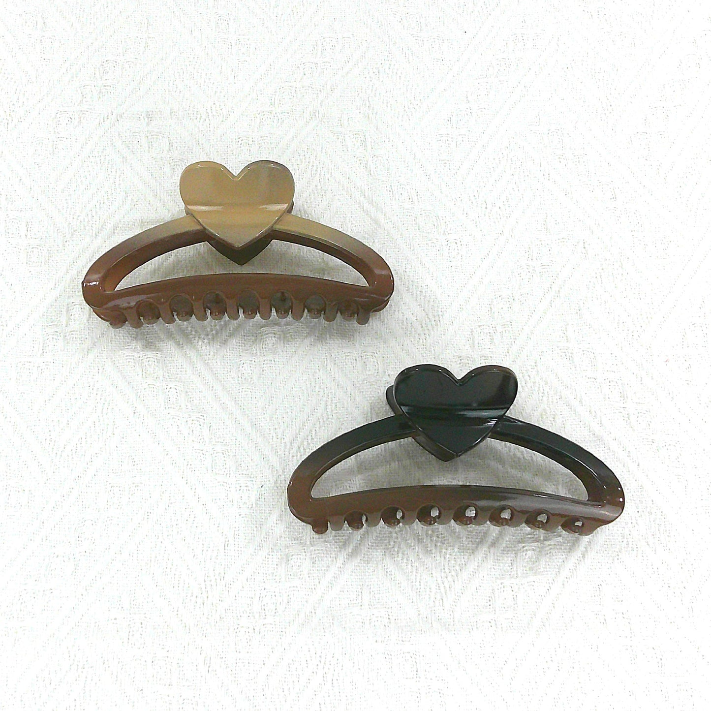 5 INCHES GRADIENT OVAL HEART CLAW CLIP HC4305-3 (12PC)