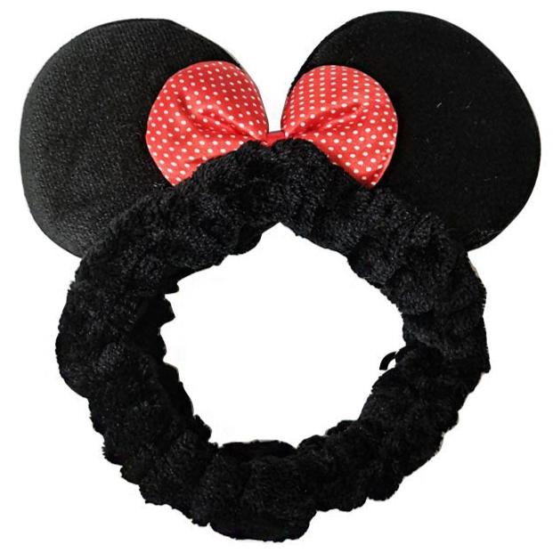 CUTE MOUSE EAR RIBBON SPA HEADWRAP HW3702-14 (12PC)