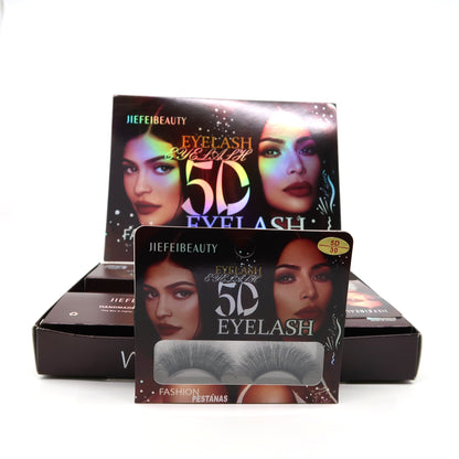 5D MINK FAKE EYELASHES EL824-18 (12PC)